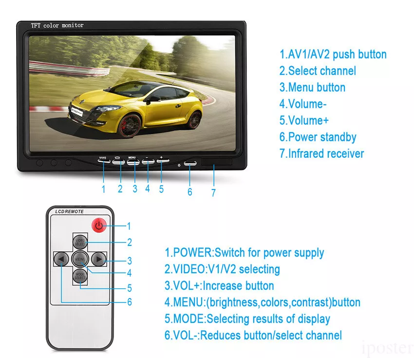 Car Reverse Camera Rear View Reverse Camera - Image 9