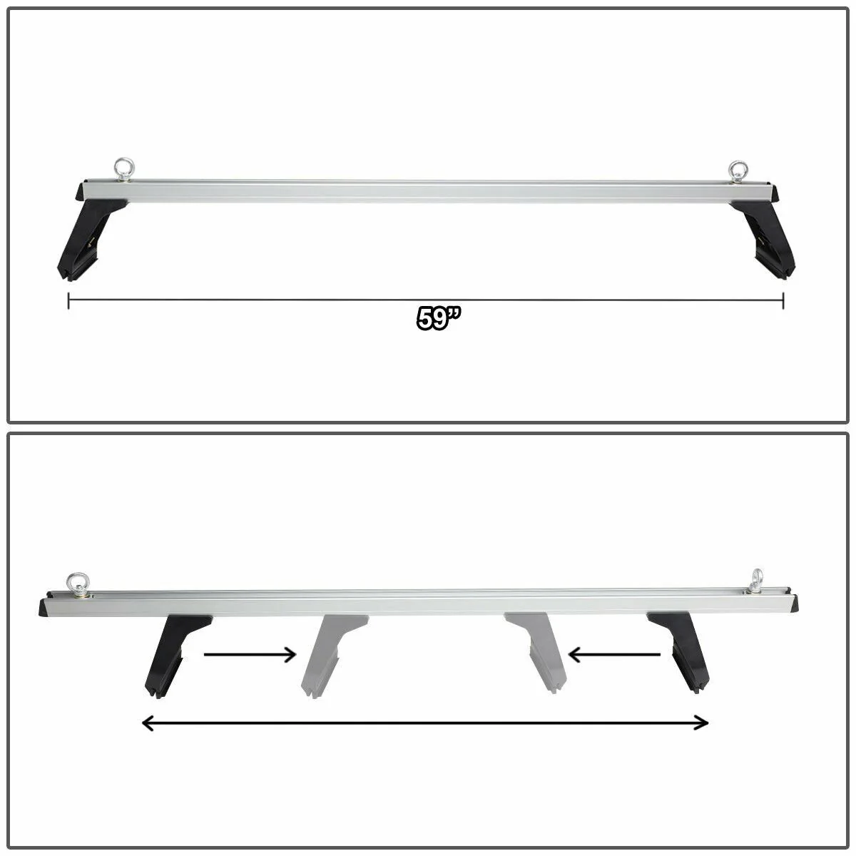 Car Roof Racks Cross Bar Roof Rack for Gutter Mount - Image 5