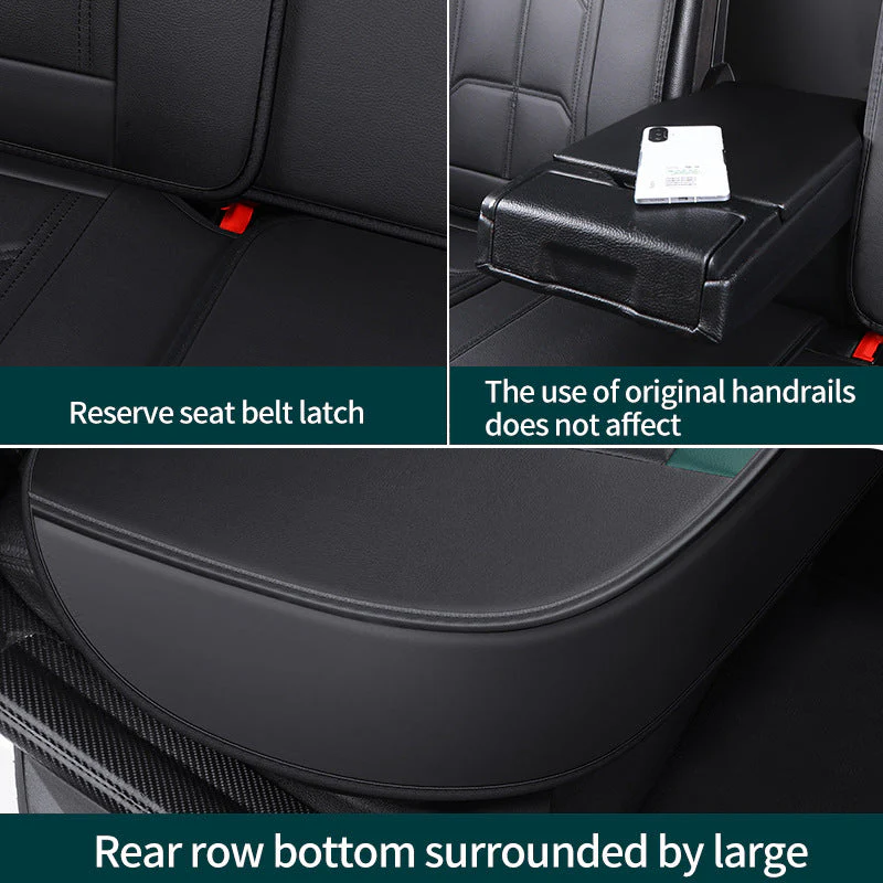 Car Seat Cover Faux Leather Cushion 5 Seater Full Set Front Rear Premium Quality - Image 5