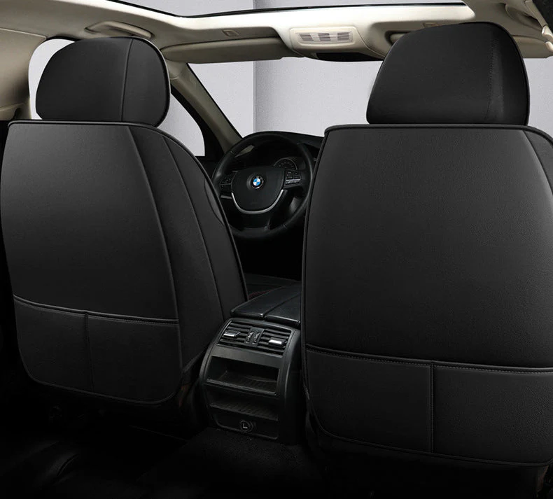 Car Seat Cover Faux Leather Cushion 5 Seater Full Set Front Rear Premium Quality - Image 2