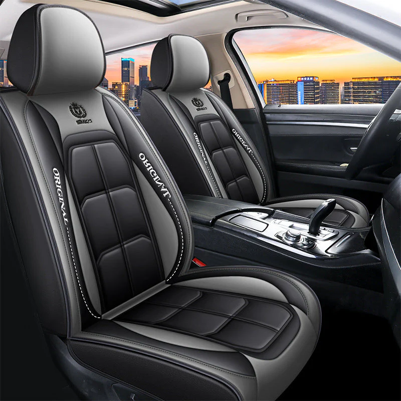 Car Seat Cover Faux Leather Cushion 5 Seater Full Set Front Rear Premium Quality