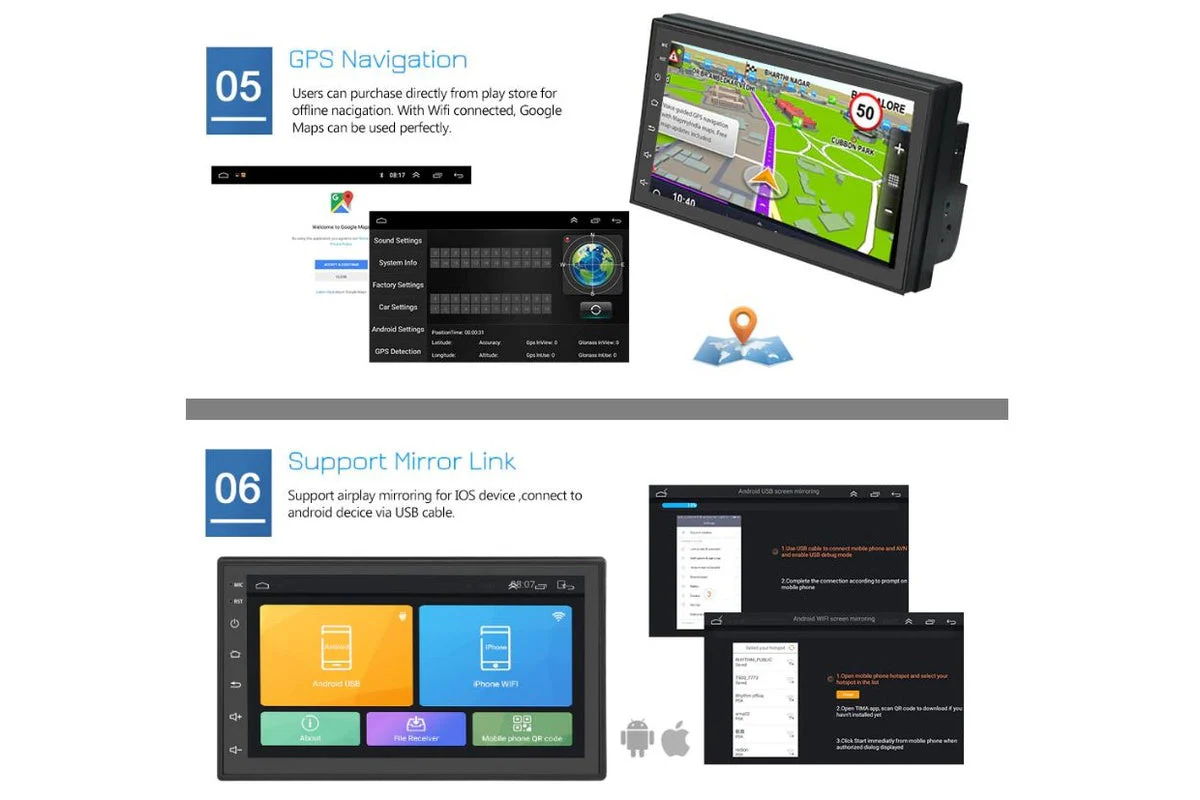 Car Stereo System Double Din with GPS - Image 3
