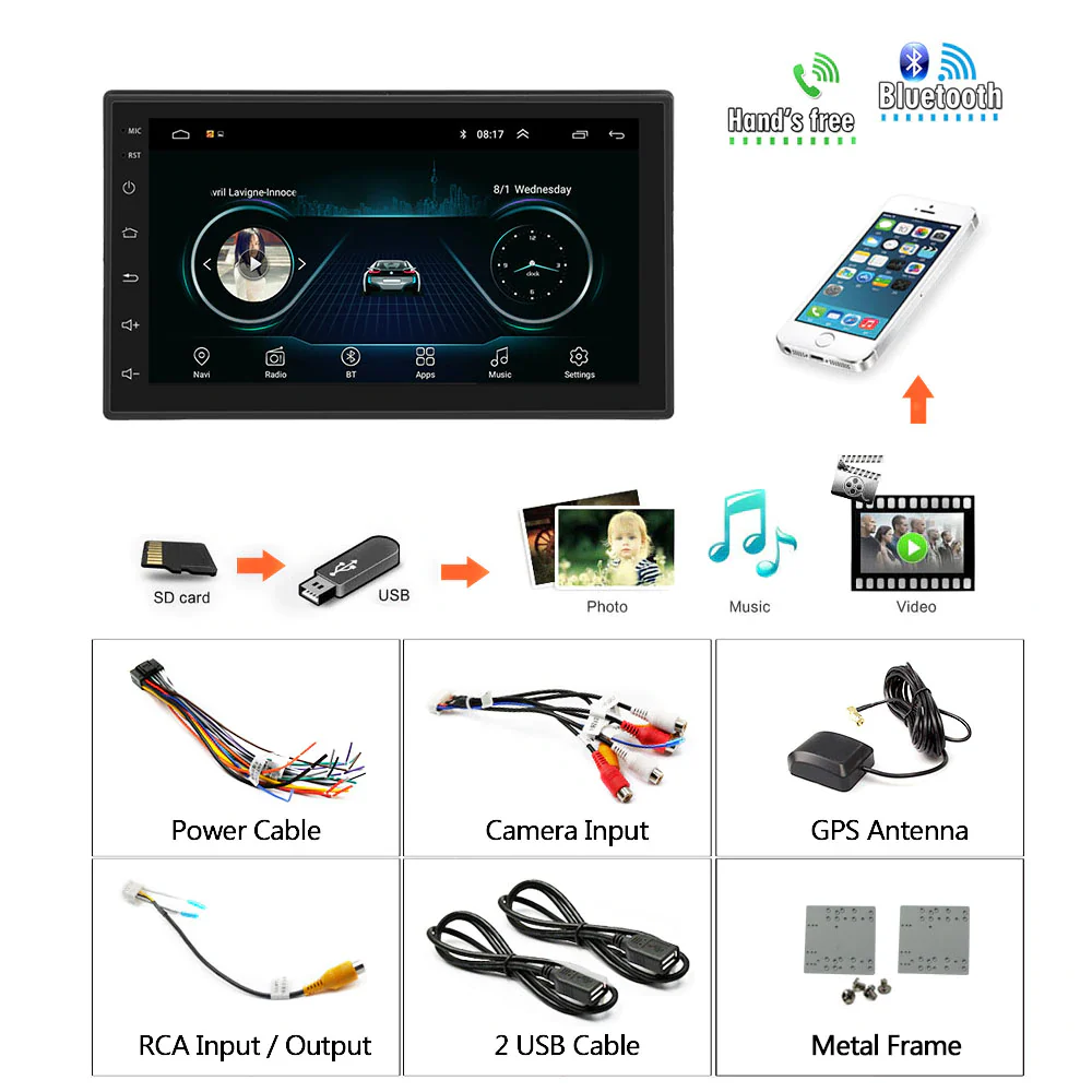Car Stereo System Touch Screen with GPS + Reverse camera - Image 4