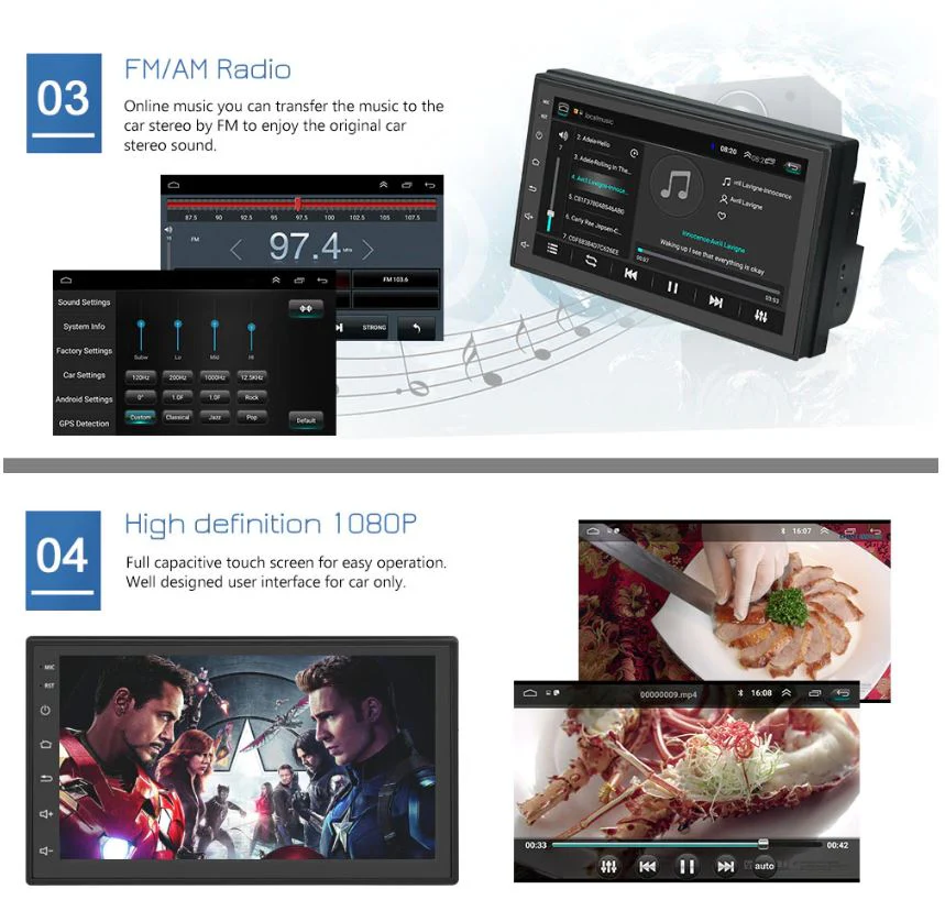 Car Stereo System Touch Screen with GPS + Reverse camera - Image 6