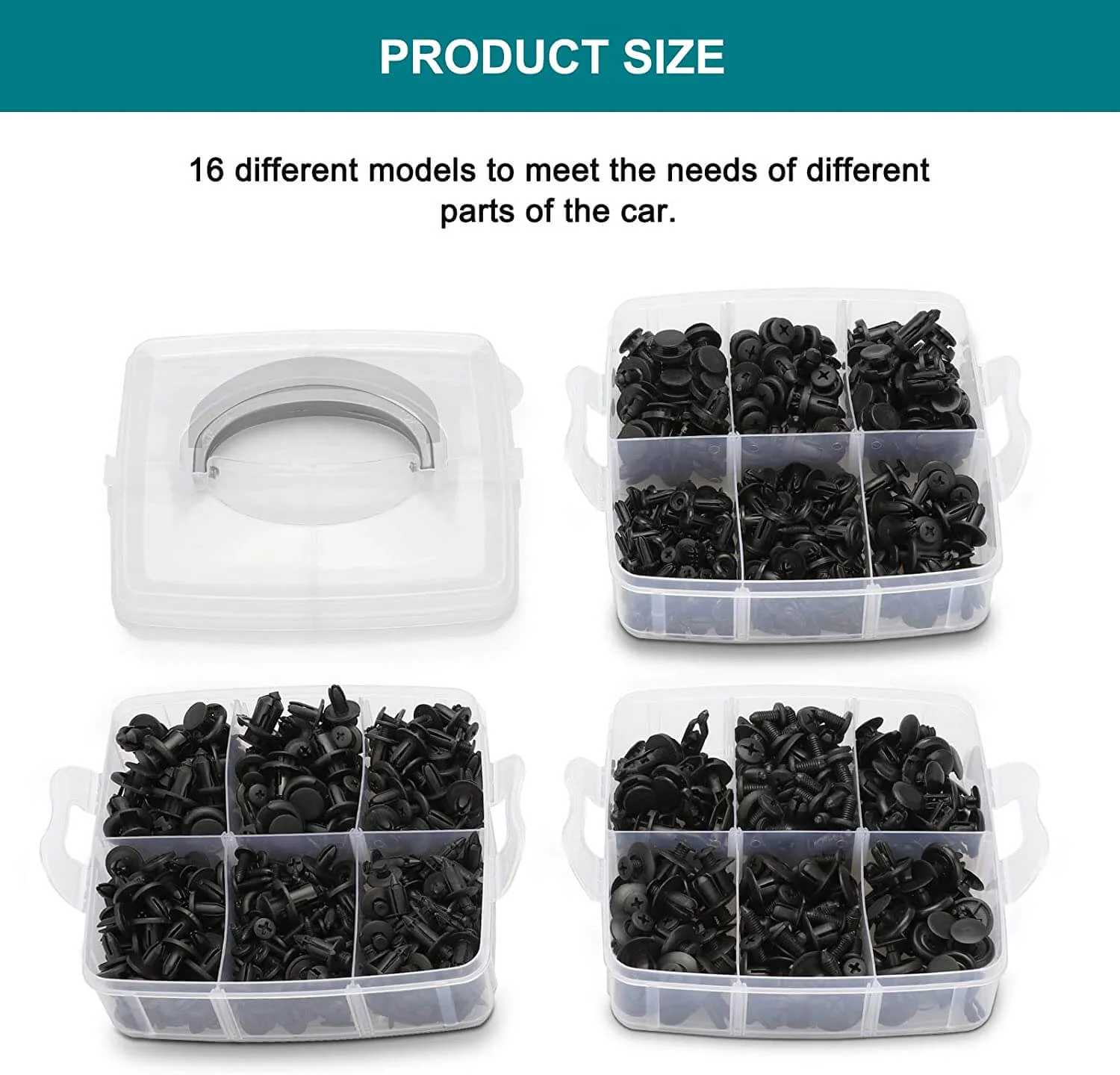 Car Trim Body Clips Kit 620PCS - Image 2