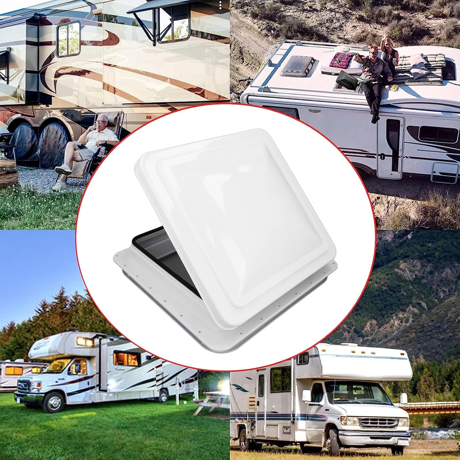 Caravan Roof Vent RV Shower Hatch - Image 3