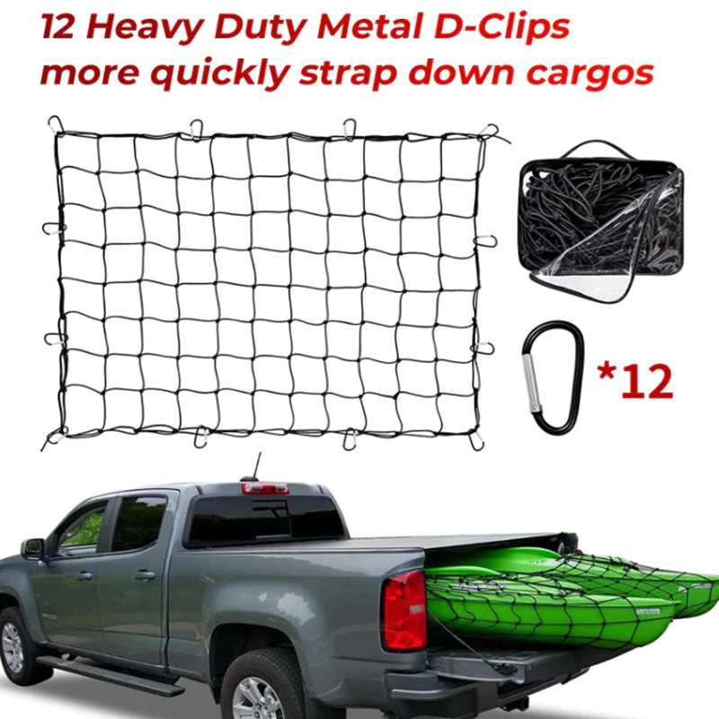 Cargo Net for Roof Rack Heavy-Duty Mesh Square Elasticated Bungee Netting - Image 2