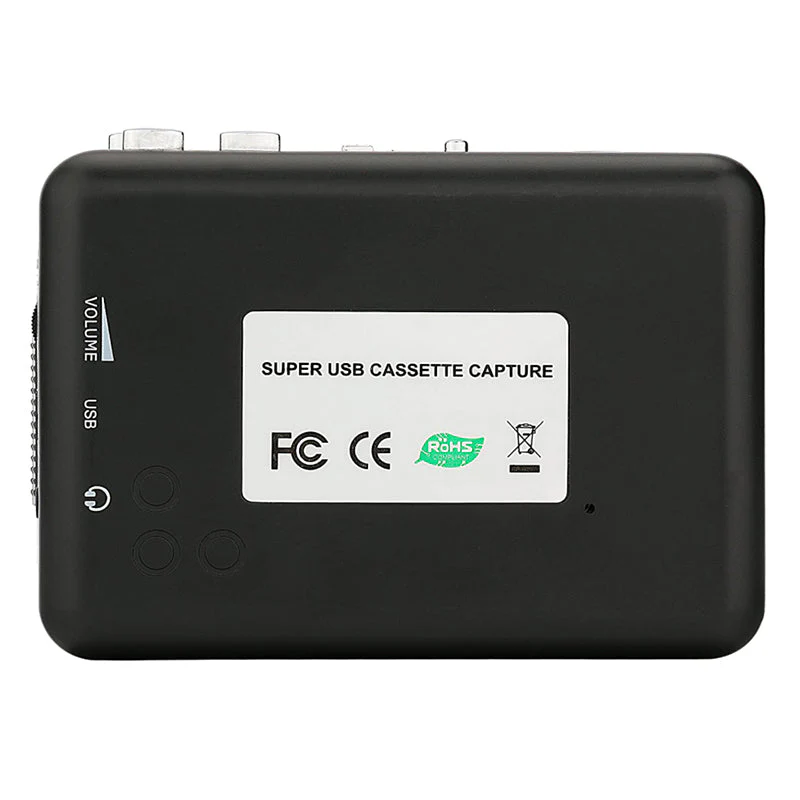 Cassette Player Portable Tape Player Captures MP3 Audio Music via USB Silver - Image 3