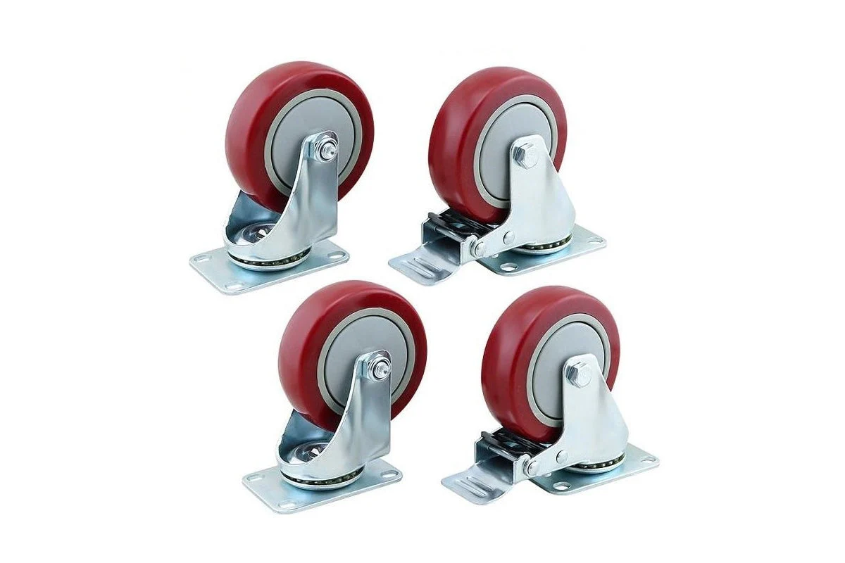 Caster Wheels Trolley Wheels Kit - Image 2