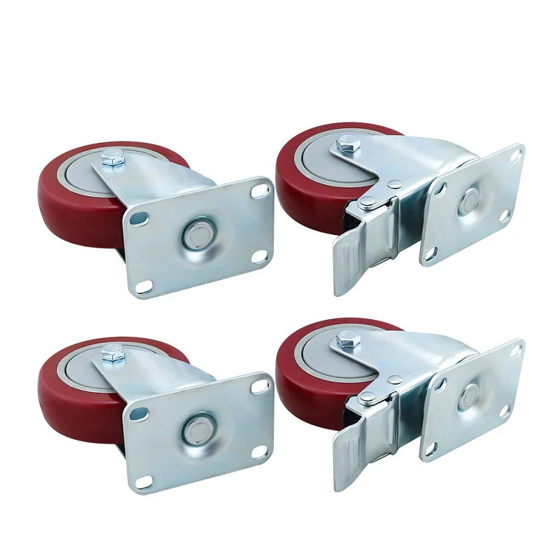 Caster Wheels Trolley Wheels Kit - Image 7