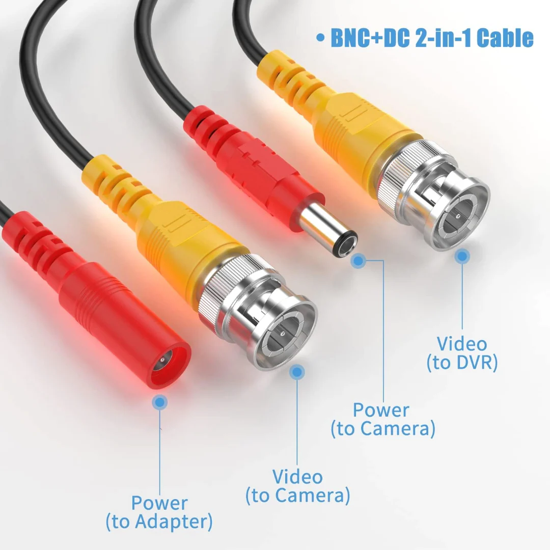 CCTV Cable For Security Camera, CCTV, DVR, Surveillance System 20M - Image 5