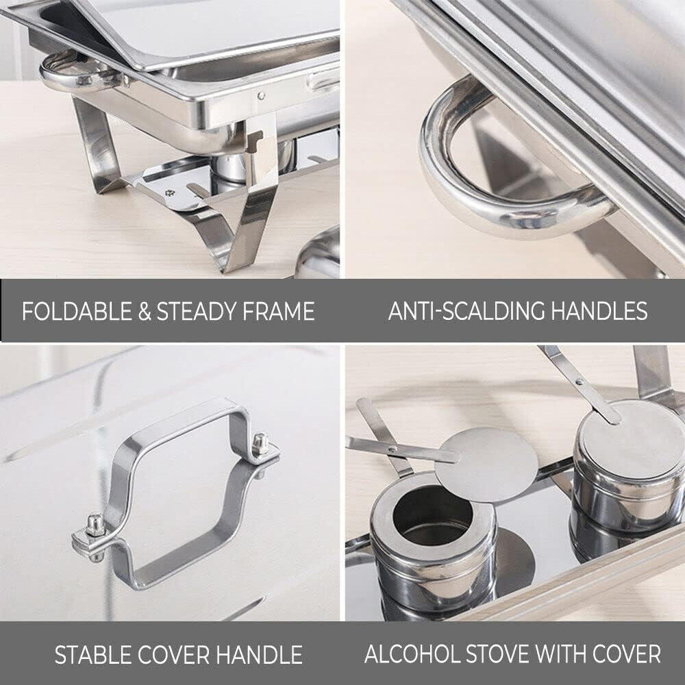 Chafing Dish Catering Set – 11L Food Warmer Pan - Image 8