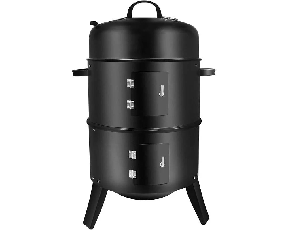 Charcoal Smoker BBQ Grill with Chimney - Image 11