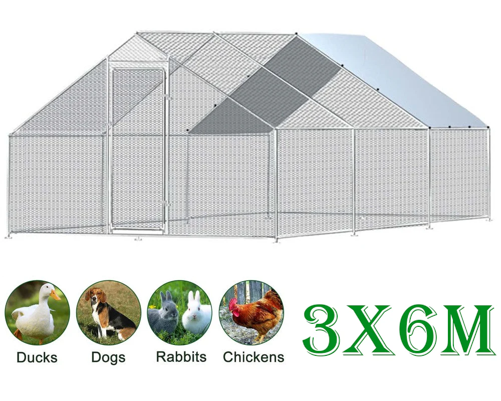 Chicken Coop Run 6M x 3M x 2M - Image 9