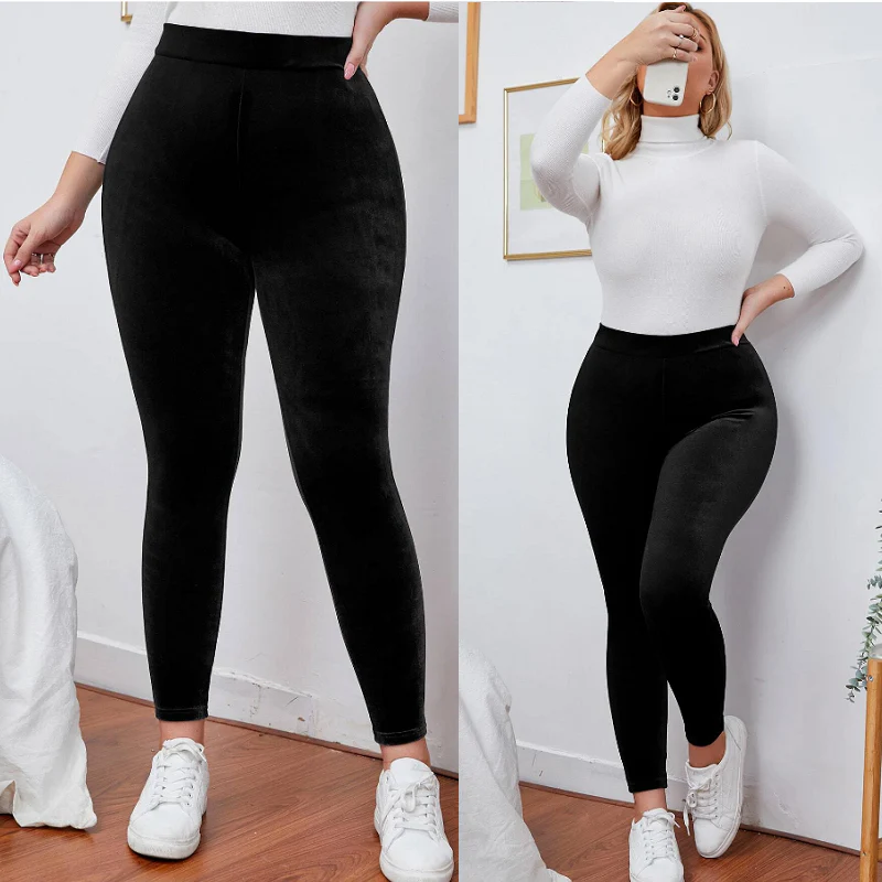 Clearance Sale Womens Winter Thermal Thick Warm Fleece lined Legging SIZE 16+ - Image 2