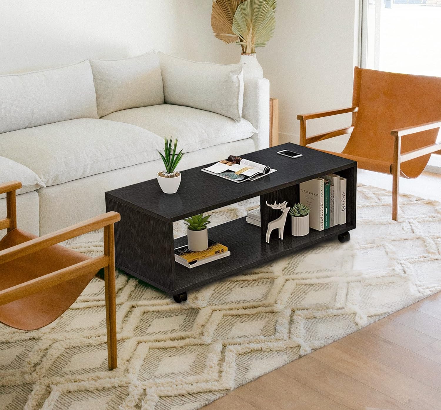 Coffee Table 120CM Black - Image 12