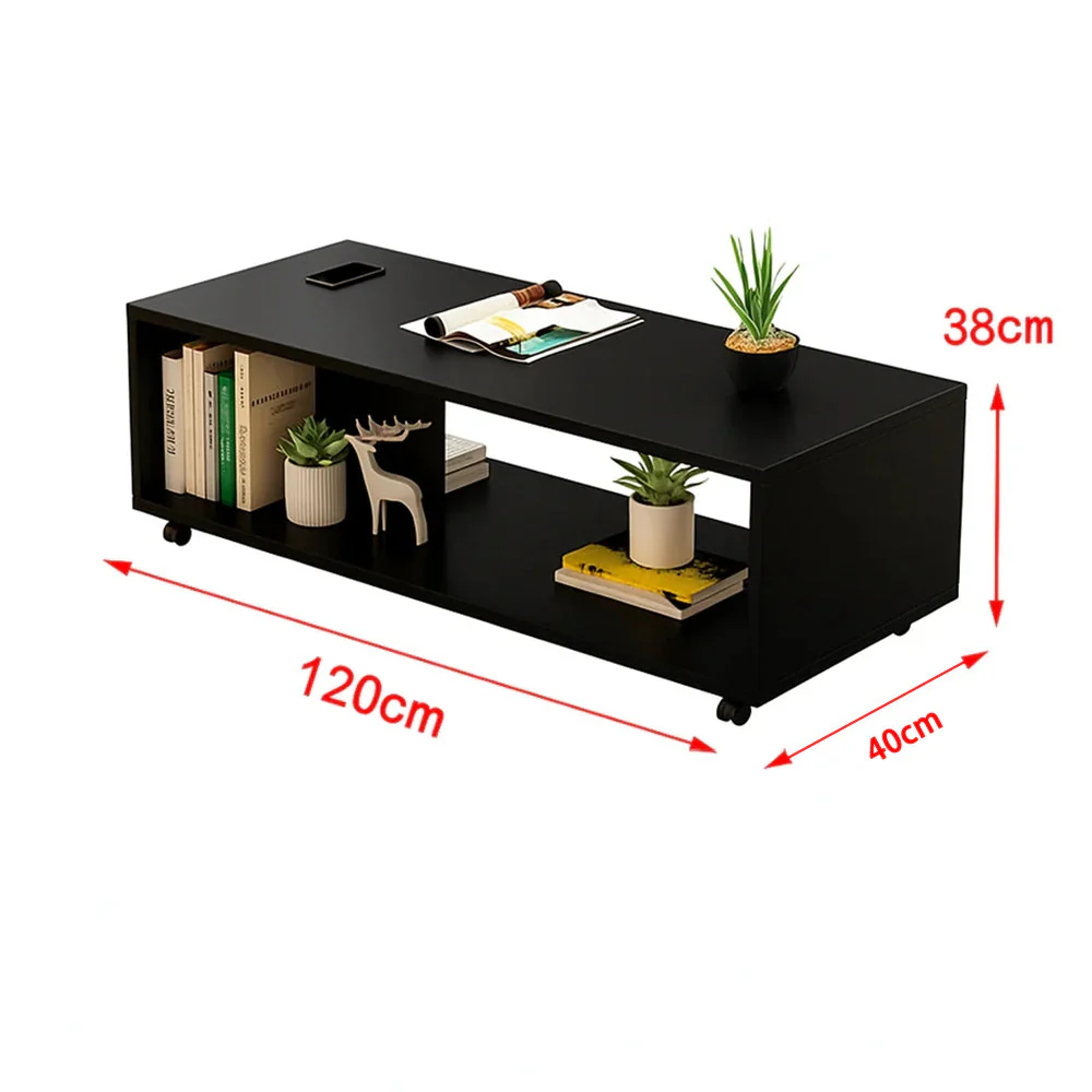 Coffee Table 120CM Black - Image 5