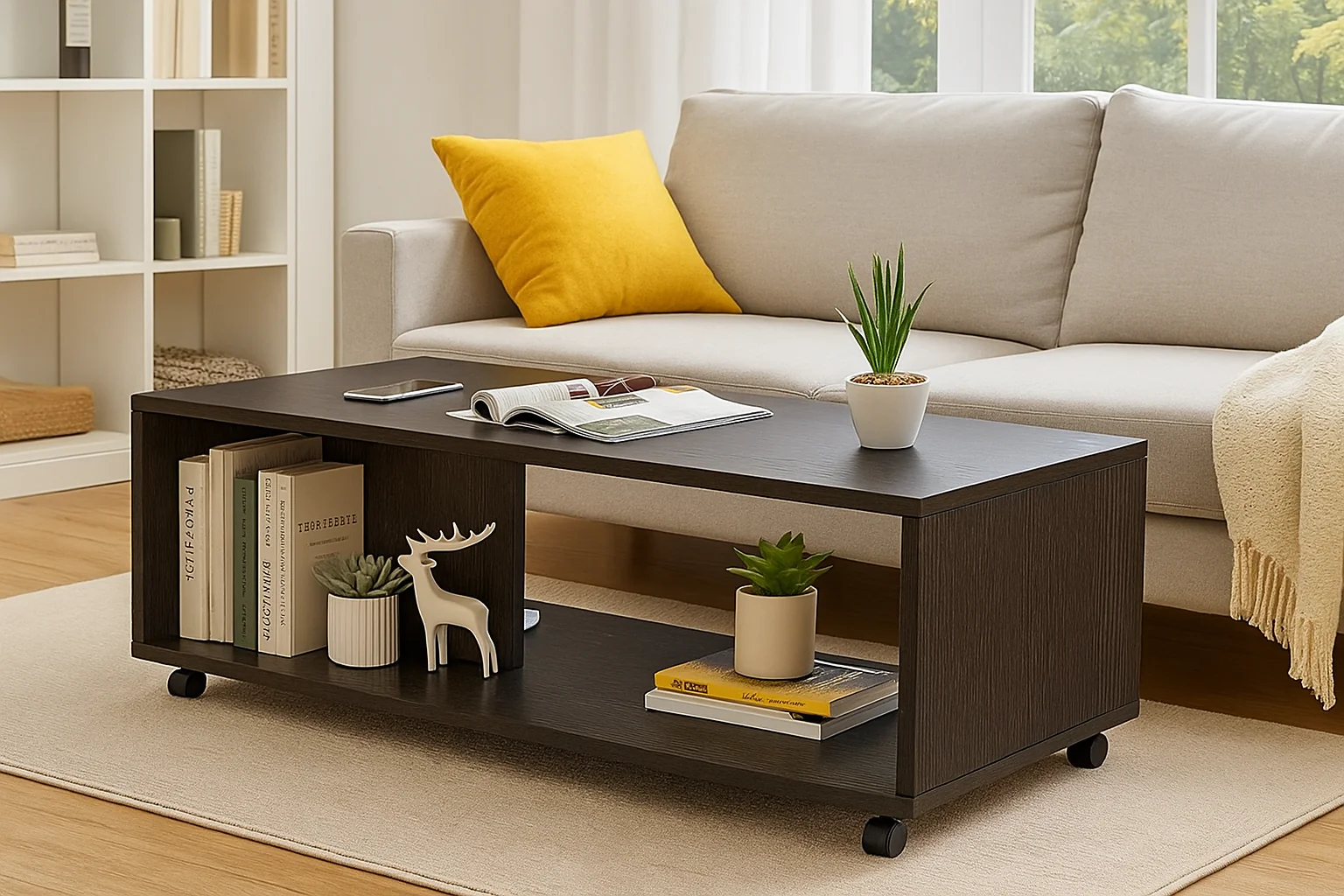 Coffee Table 120CM Black - Image 8