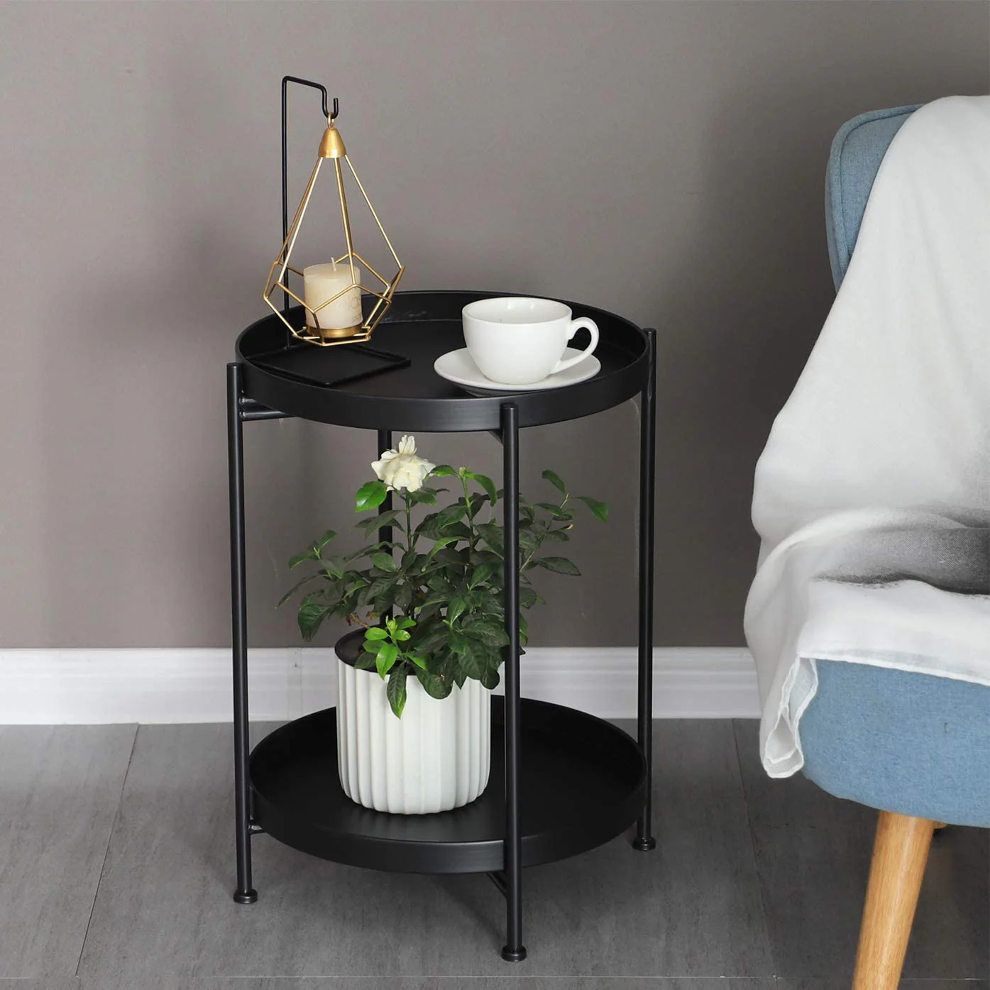 Coffee table,Iron Side Table - Image 7