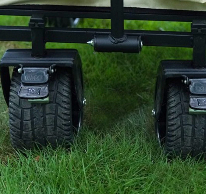 Collapsible Folding Wagon Camping Cart Brake 10"All Terrain Wheels - Image 4
