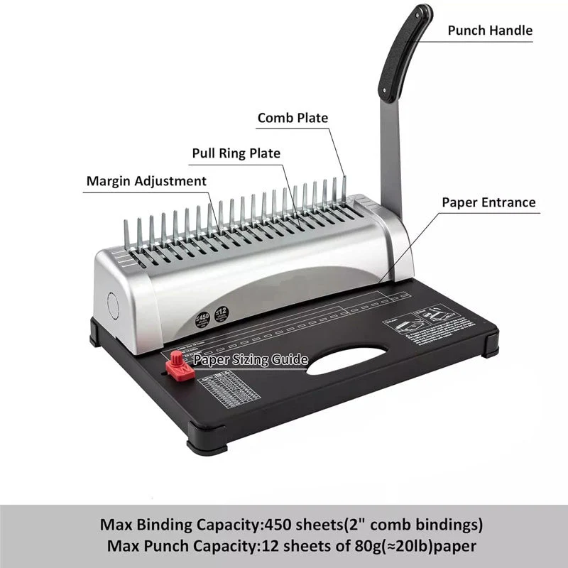Comb Binding Machine Office Binder - Image 4