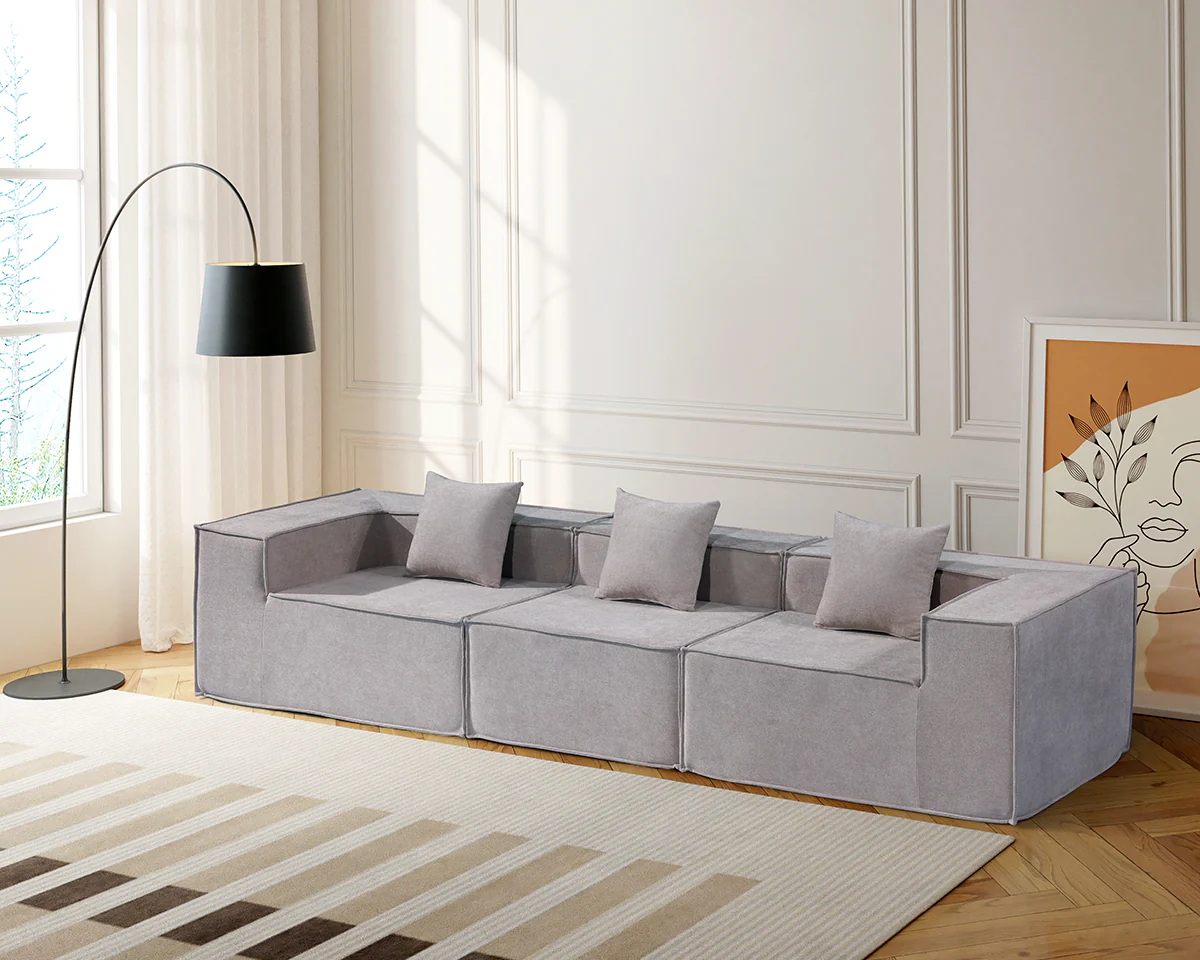 Compressed Sofa Modern 3 Seater Modular Fabric Sofa - Image 6