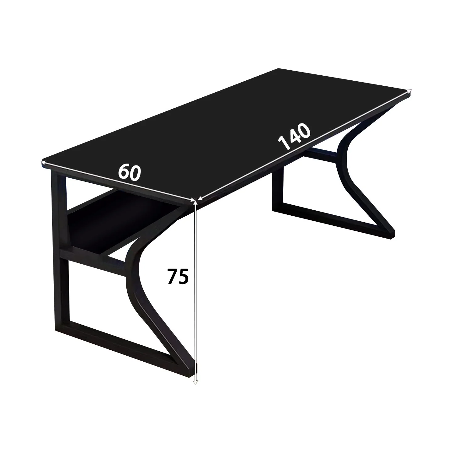 Computer Desk Office Desk Table 140cm - Image 11