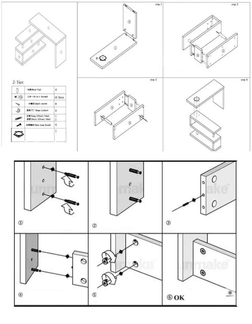 Computer Desk Table with bookshelf - Image 10