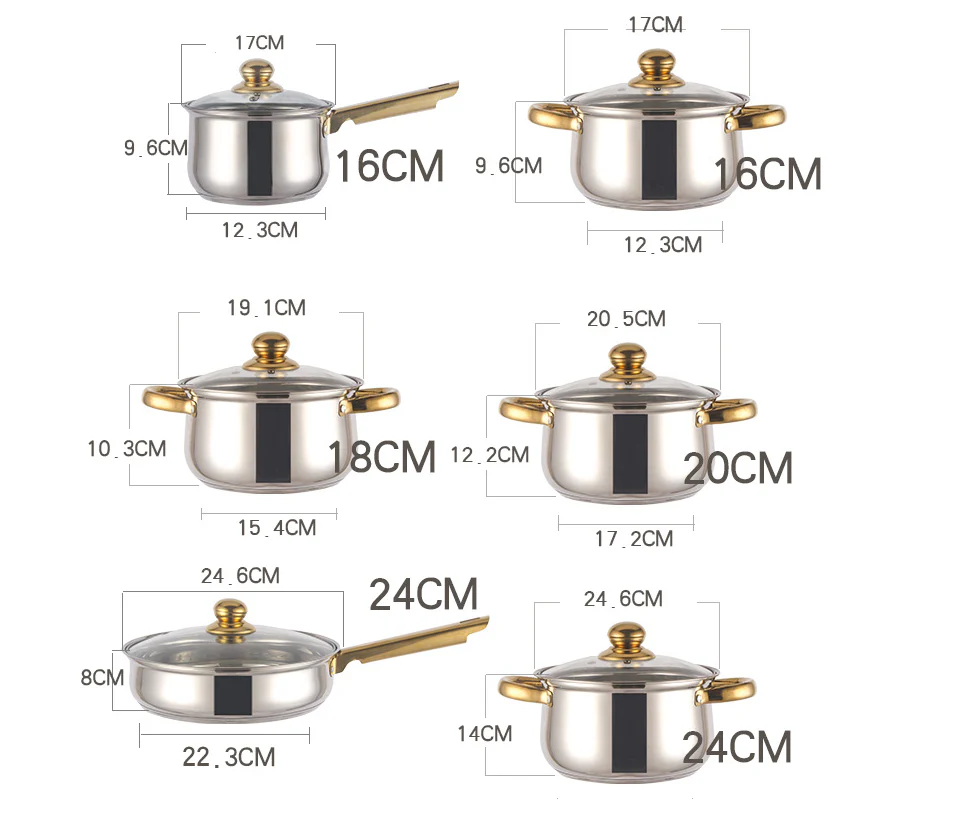 Cookware Set for Induction Electric and Gas Cooktops - Image 4