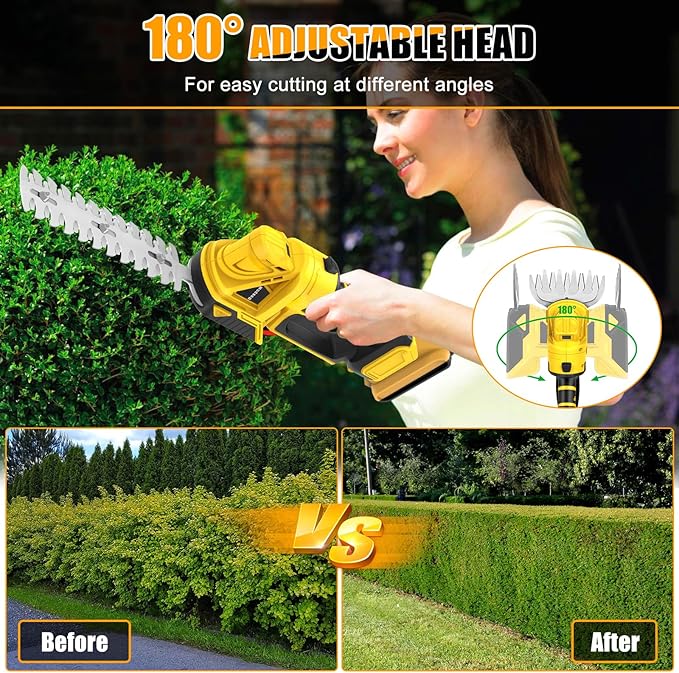 Cordless Hedge Trimmer 2 in 1 Lawn and Shrub Shears - Image 4