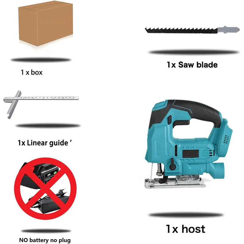 Cordless Jig Saw 18v Cutter Jig Saw Woodworking Cutting - Image 2