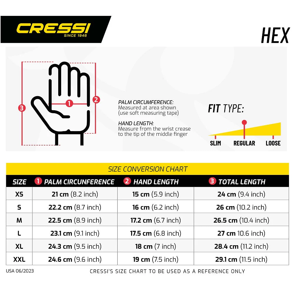 Cressi High Stretch Neoprene Spider Dive Gloves 3.5mm - Image 2