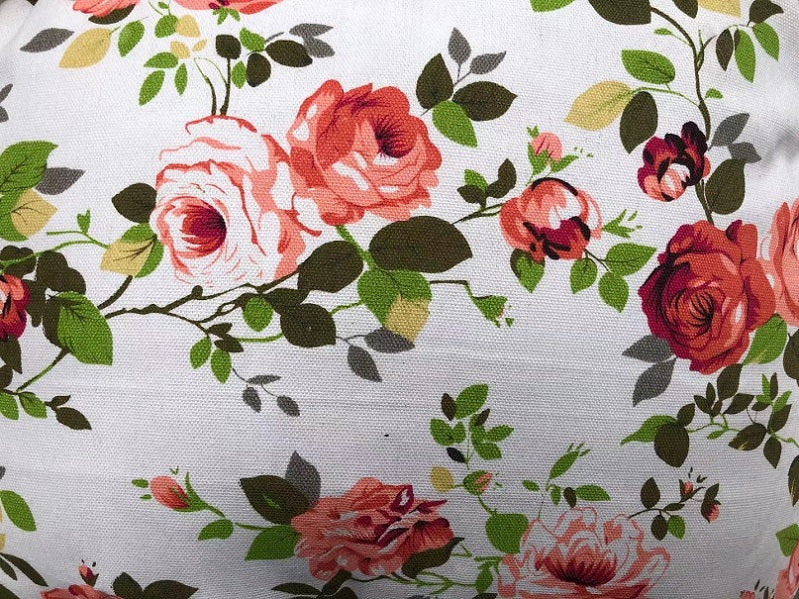 Cushion Pad Seat Set High Quality For Hanging Basket Chair - Red Floral - Image 2