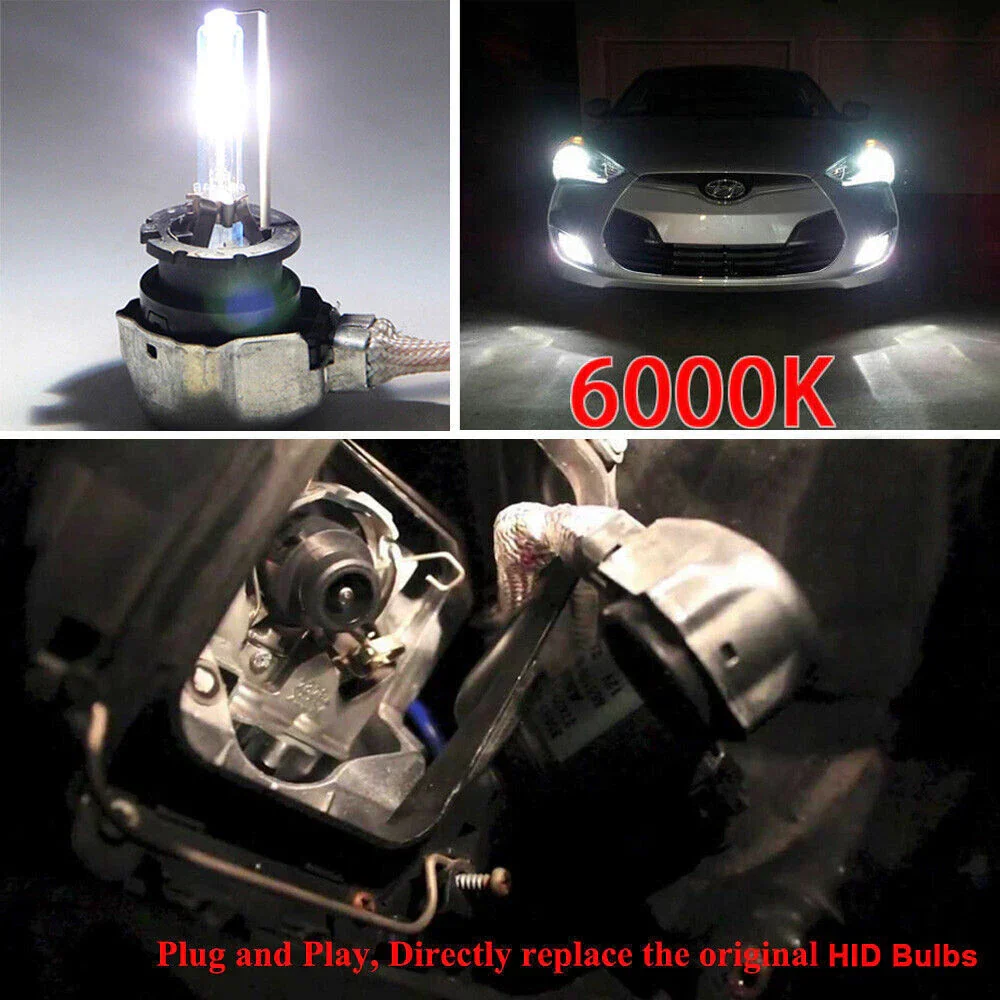 D4C D4S D4R Xenon HID Car Headlight Bulbs 6000k Pair - Image 2