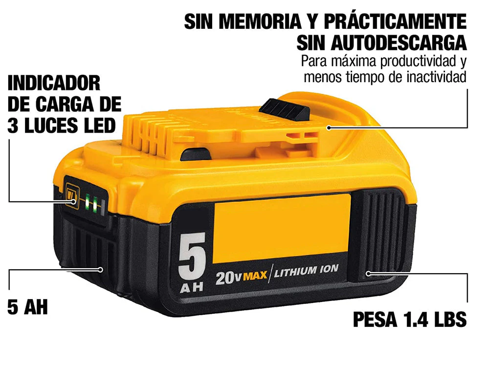Dewalt Battery Dcb205 20V 5.0Ah Replacement - Image 2