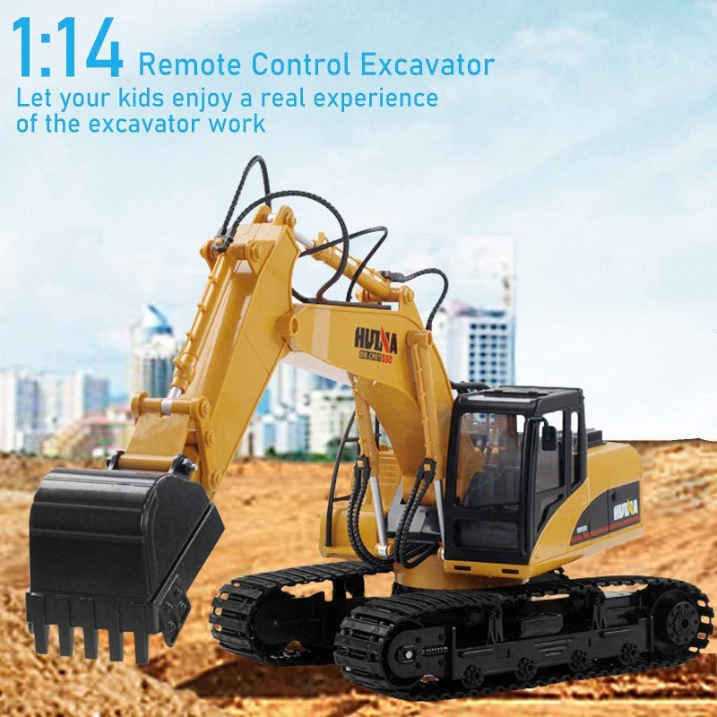 Digger Excavator Juniors Riding Toys Ride-On Car Toy Truck Toddler - Image 3