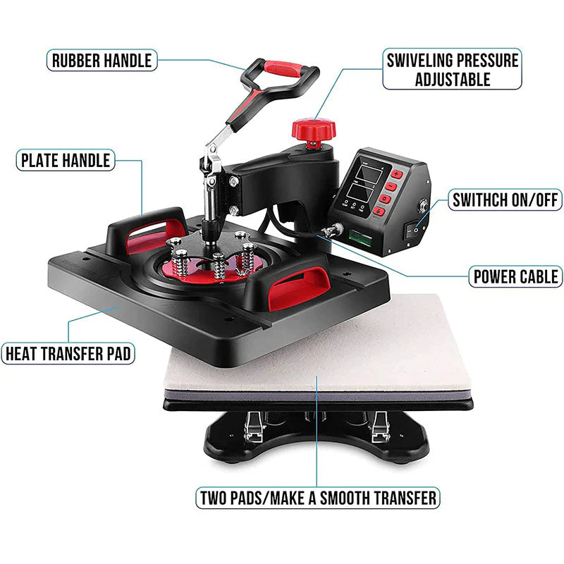 Digital Heat Press Machine 29X38CM - Image 8