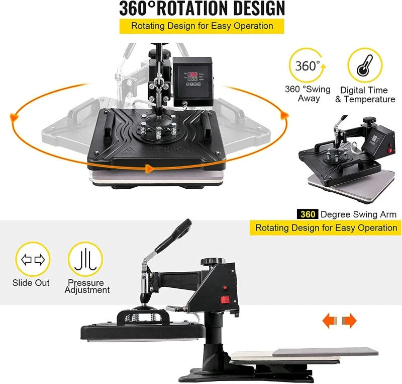 Digital Heat Press Machine Transfer T-Shirt Printer 38 x 30CM - Image 7