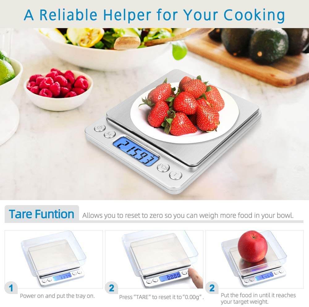 Digital Scales Digital Kitchen Scale Toprime 500g 0.01g High Precision - Image 3