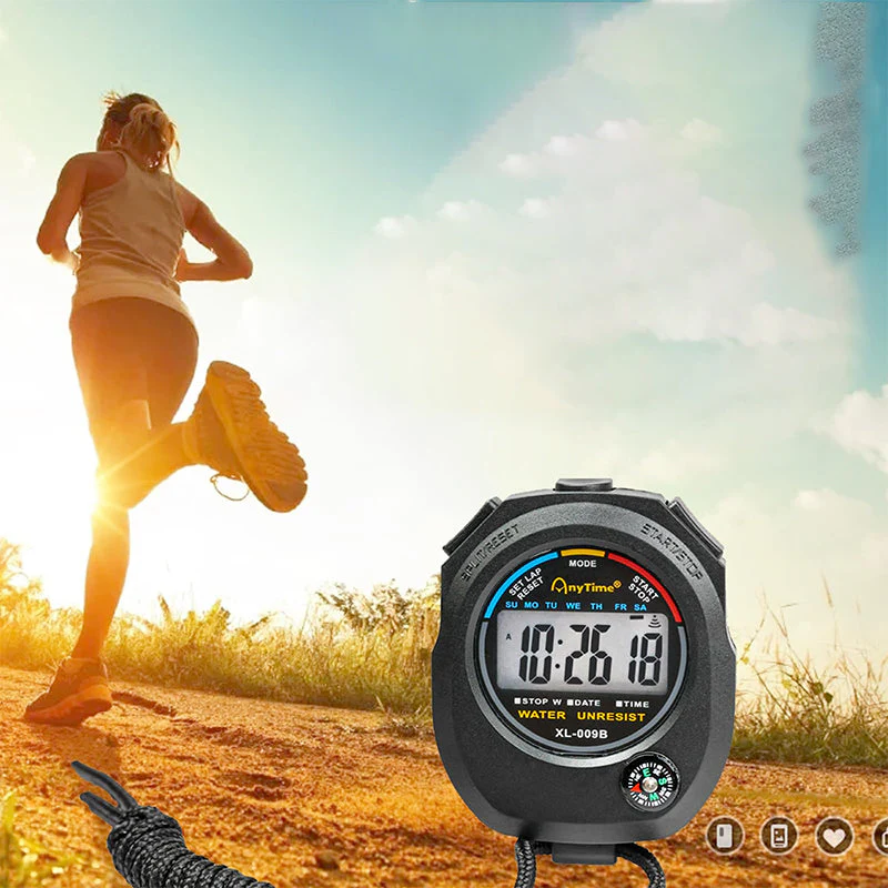 Digital Sport Stopwatch Timer, Handheld - Image 2
