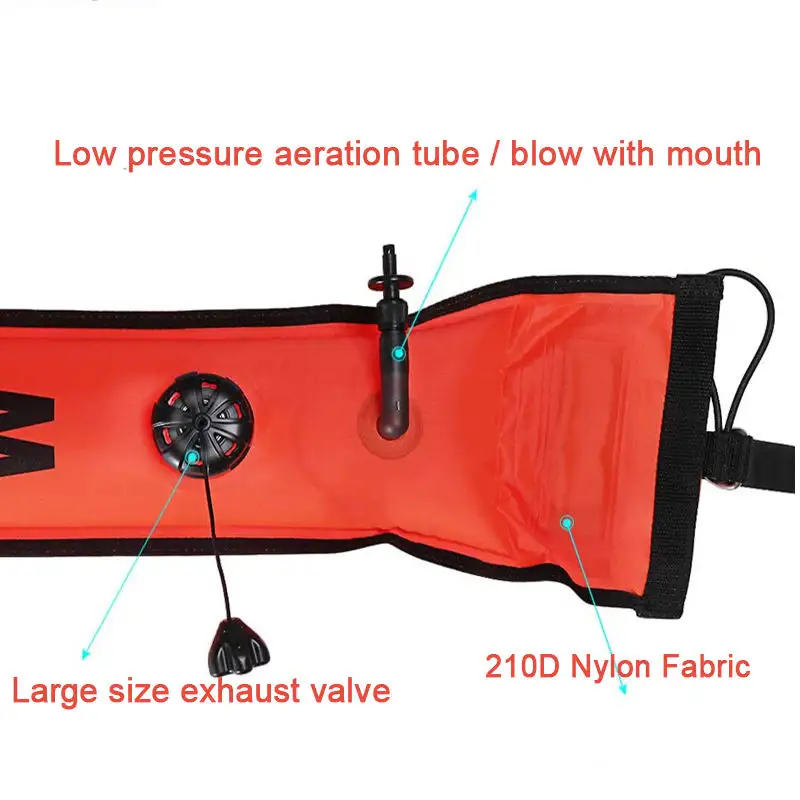 Dive Safety 120cm Surface Marker Buoy Orange - Image 4