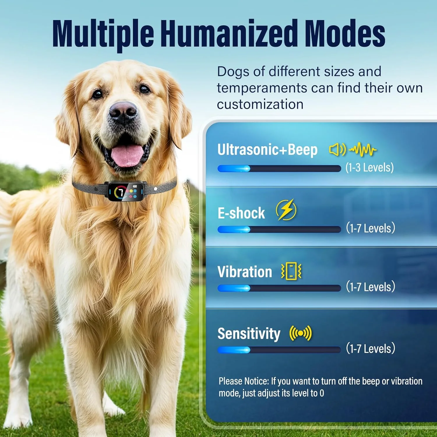 Dog Bark Collar Rechargeable Dog Training Collar - Image 4