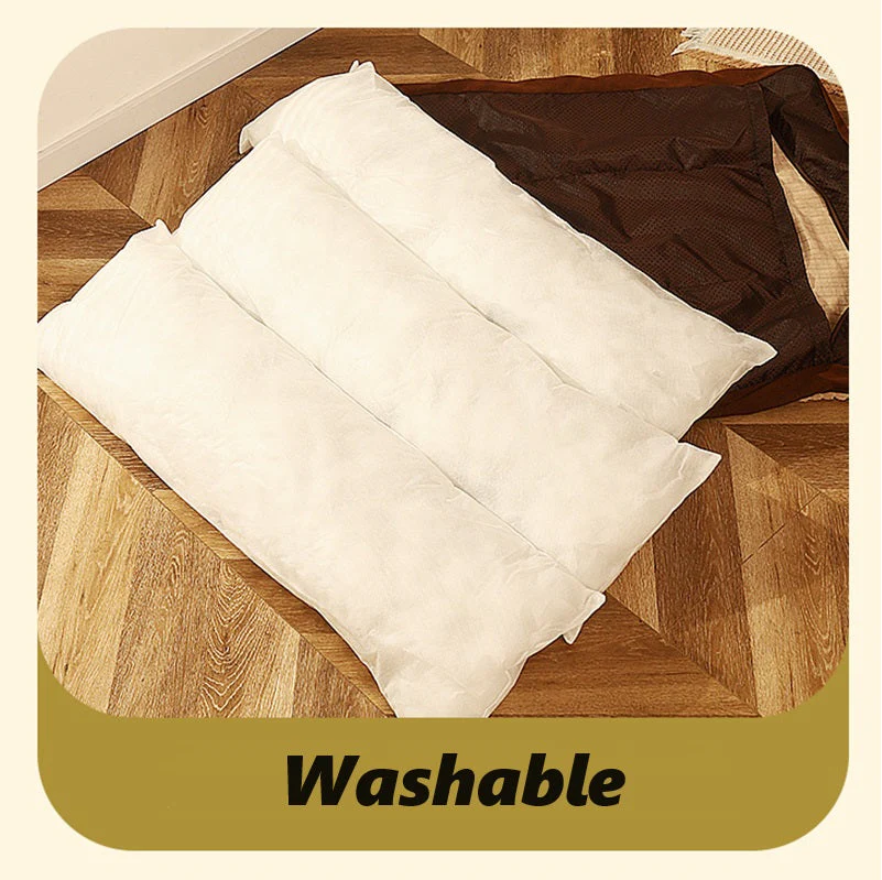 Dog Bed Pet Mattress Warm Thick Washable 120CM - XL BROWN - Image 4