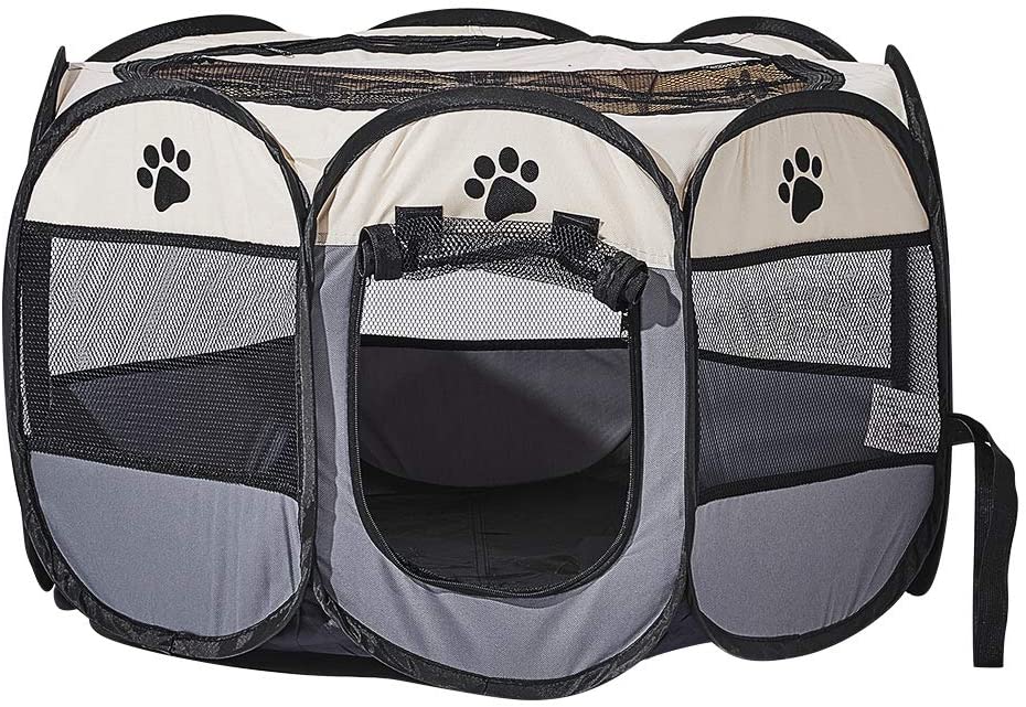 Dog Playpen Dog Play Pen Foldable Pet Playpen Tent Cage Crate - Image 4