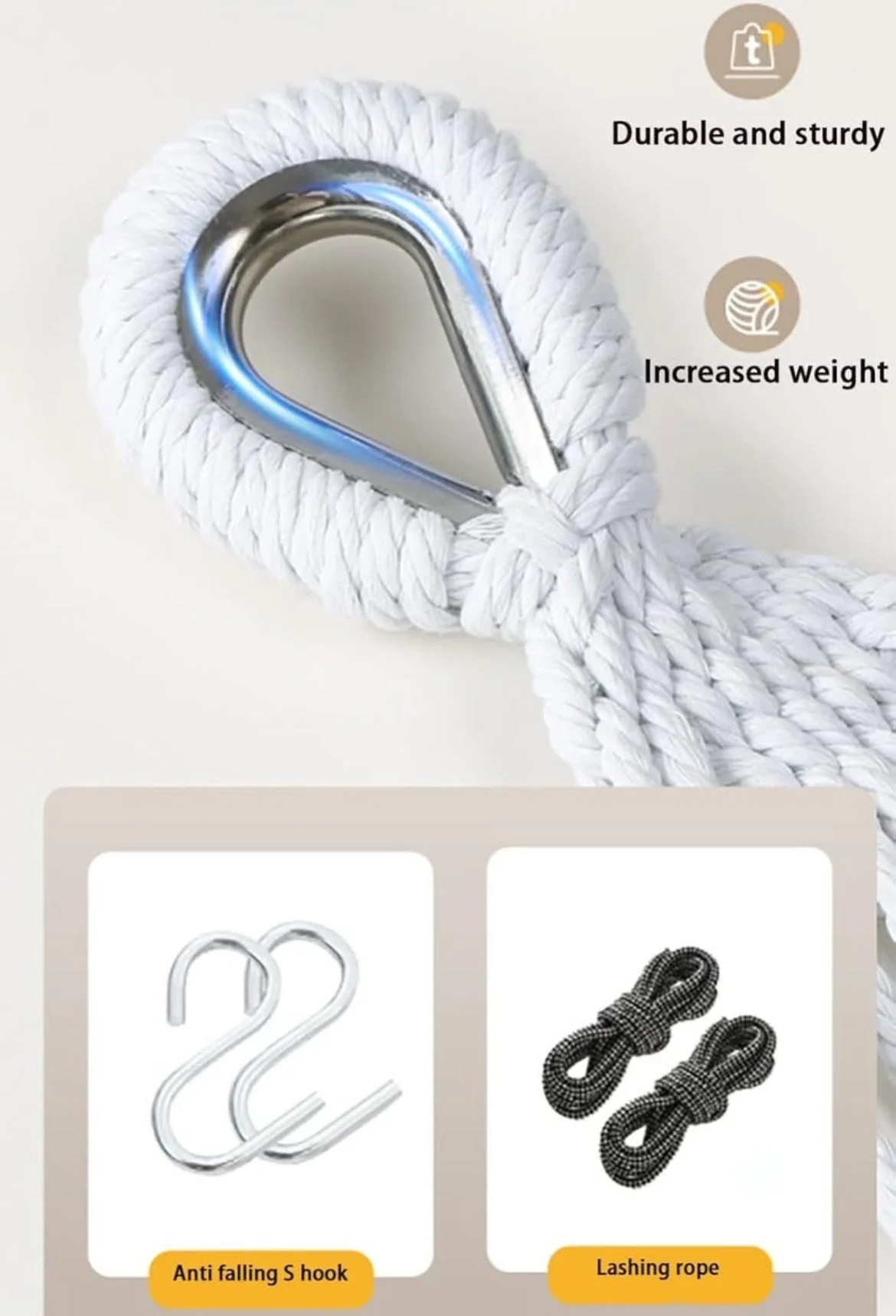 Double Reinforced Anti-Tip Hammock - Image 5