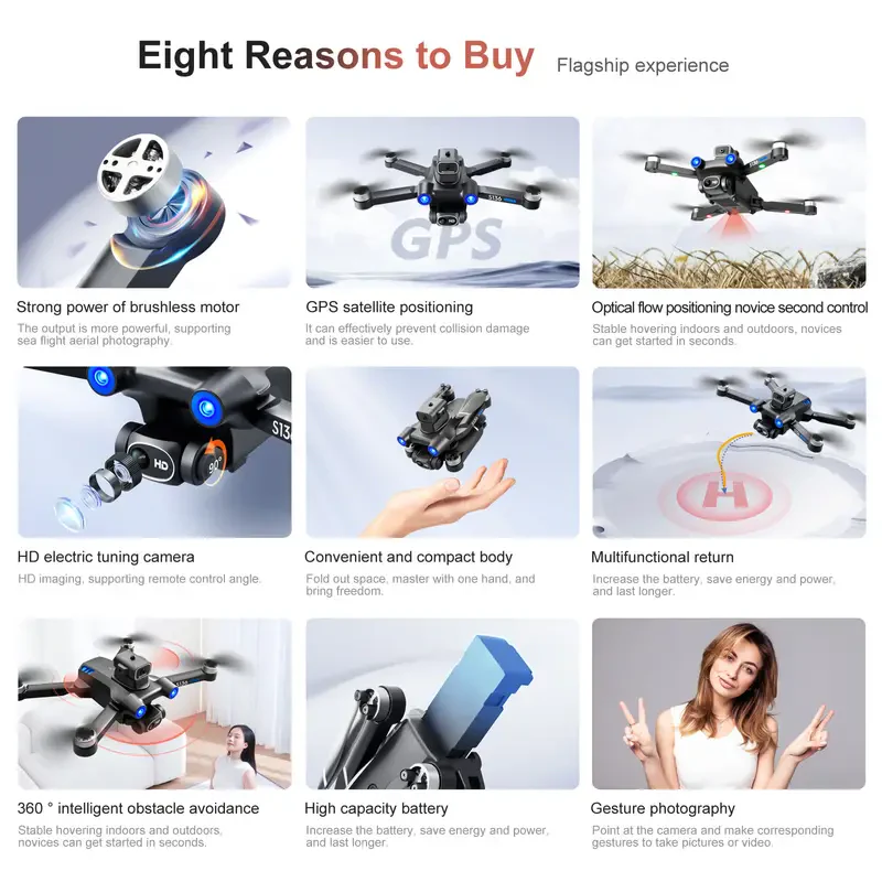 Drone with Camera Follow Me GPS Drone - Image 10