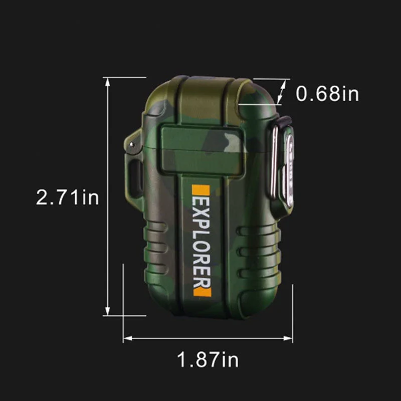 Dual Arc Lighter Double Arc Plasma USB Lighter Rechargeable Flameless Water... R - Image 3