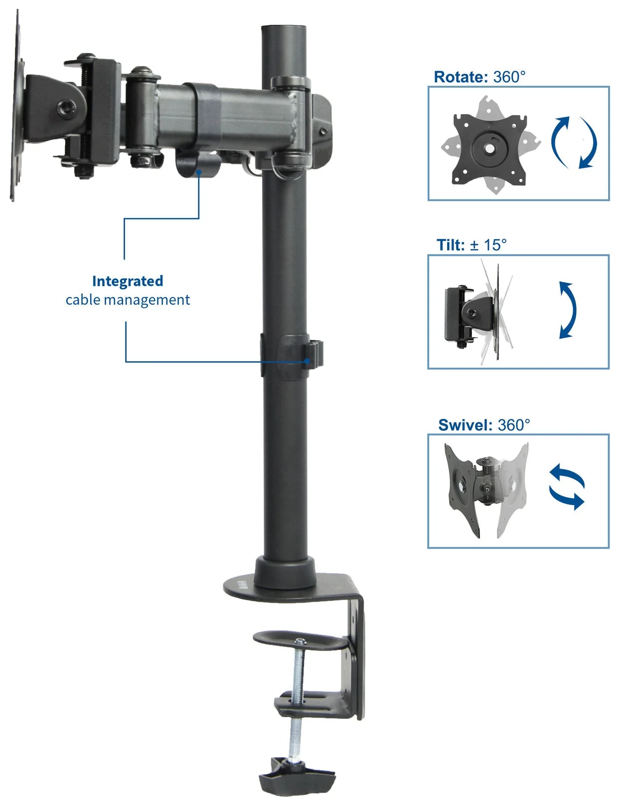 Dual Arm Monitor Mount Stand Bracket - Image 6
