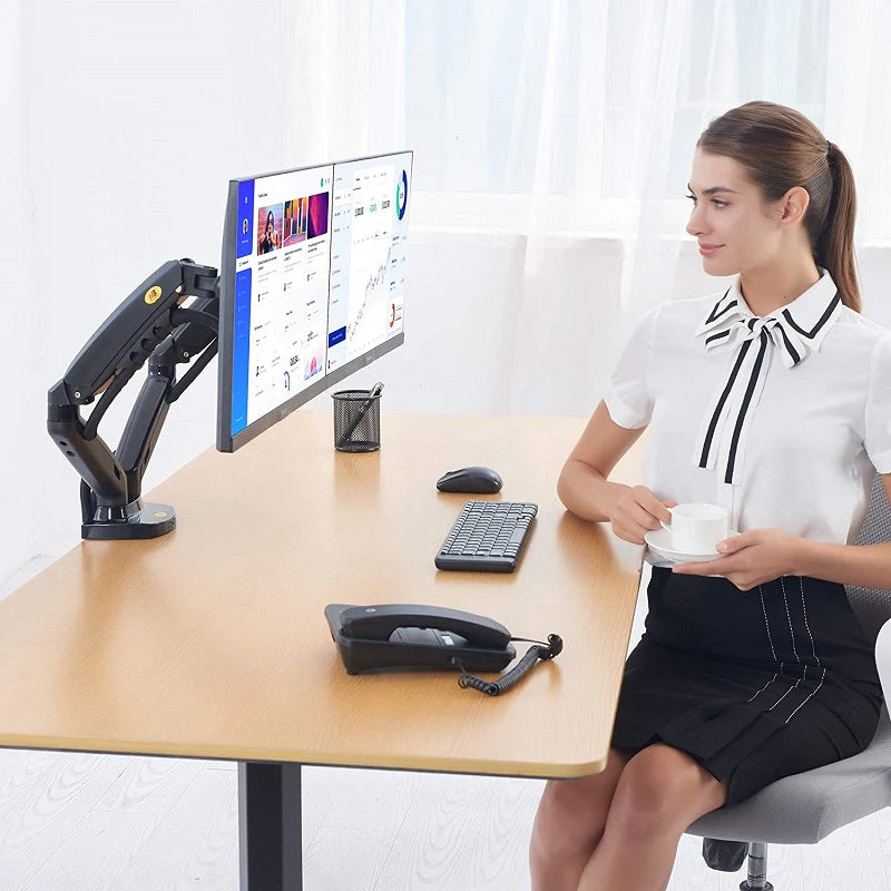 Dual arm monitor stand Hydraulic - Image 10