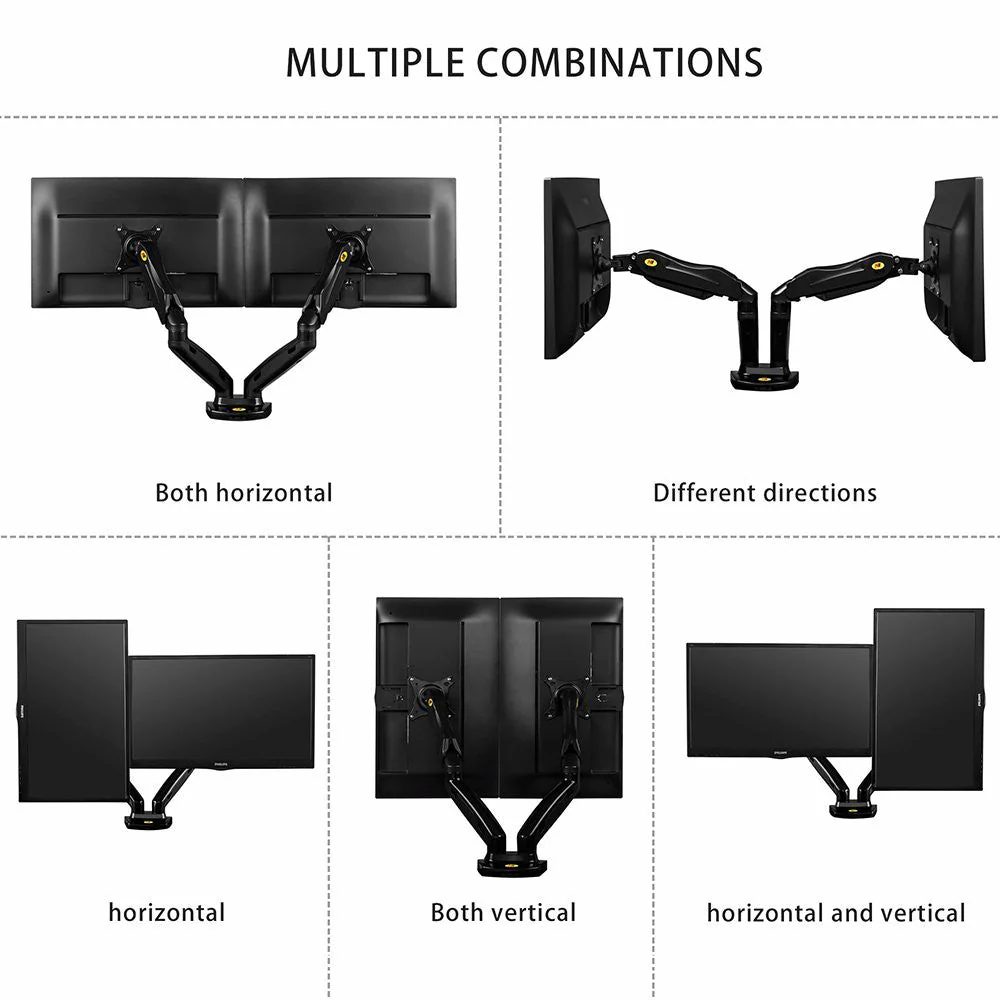 Dual arm monitor stand Hydraulic - Image 12